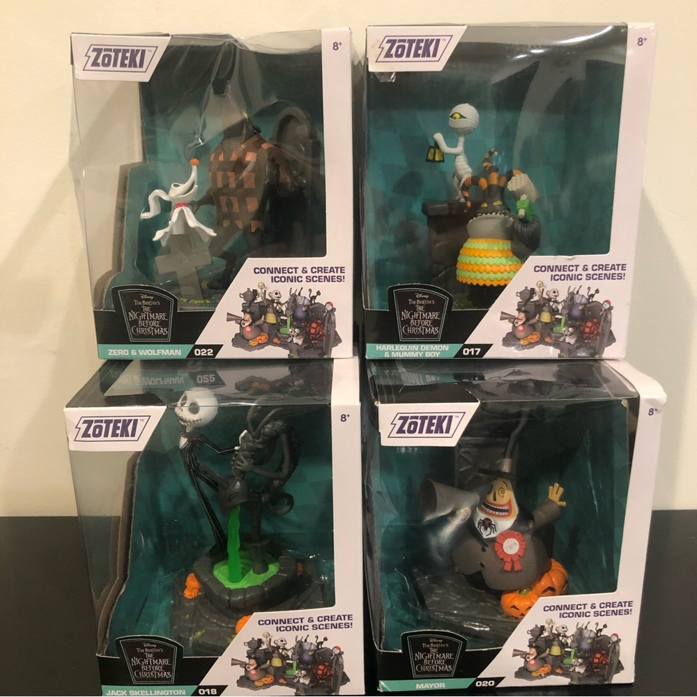 Zoteki The Nightmare Before Christmas Jack Skellington Figure and others NEW NIB